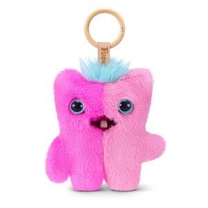 Fuggler Baby Pinkles 3.5" SCREECH Pink Cotton Candy Keychain Keyring Brand New